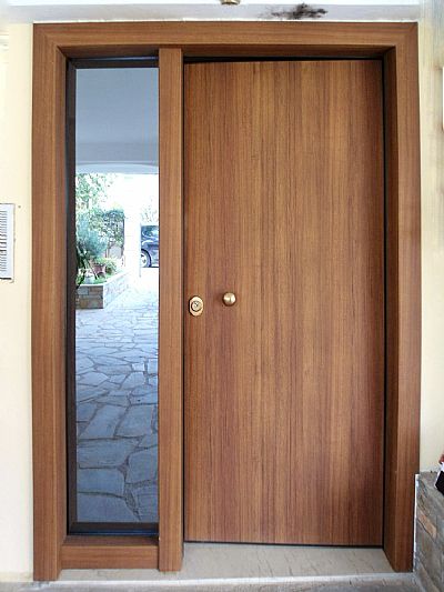 Πόρτα Laminate - Εισόδου Πολυκατοικίας Με 1 Σταθερό