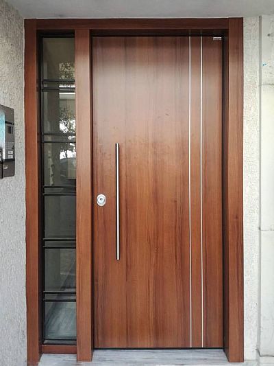 Πόρτα Laminate - Εισόδου Πολυκατοικίας Με 1 Σταθερό