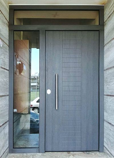 Πόρτα Laminate - Εισόδου Πολυκατοικίας Με 1 Σταθερό & Φεγγίτη