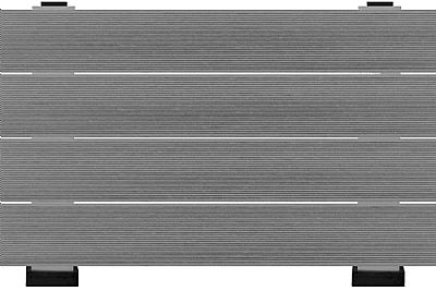 Συνθετική Περίφραξη Wpc Με Γραμμώσεις Χρώμα  Grey 15cm