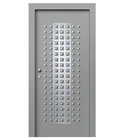 Πόρτα Ασφαλείας Αλουμινίου - Σχέδιο Inox