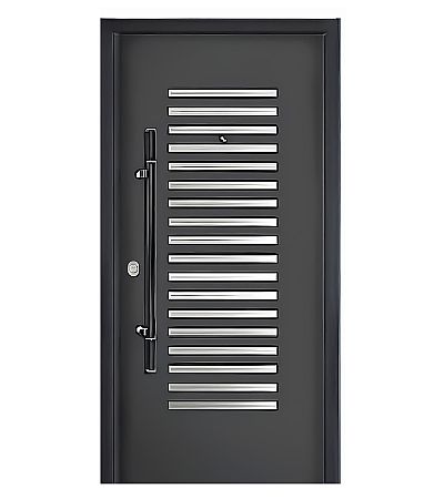 Πόρτα Ασφαλείας Αλουμινίου - Σχέδιο Inox